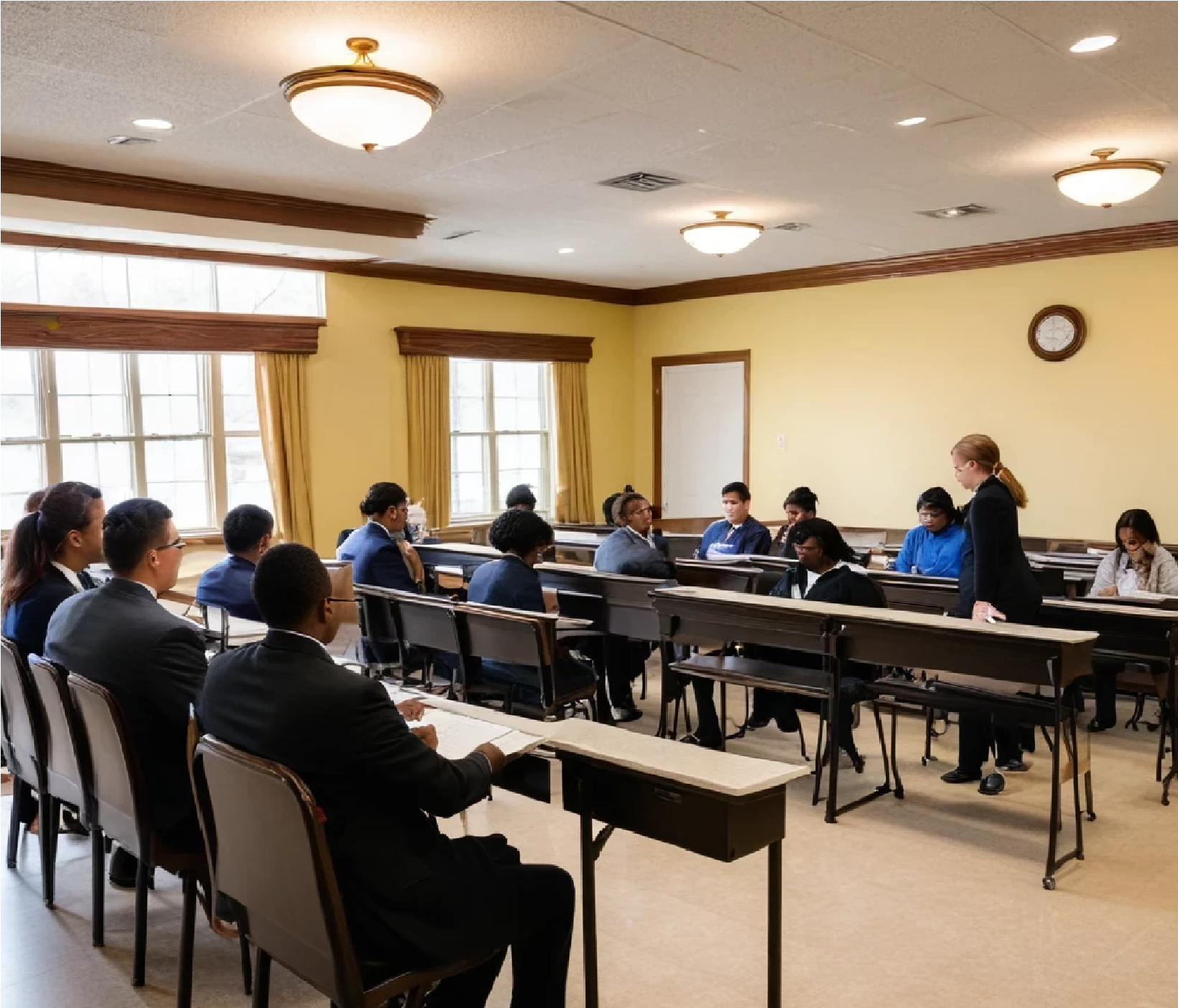 Retraso en construcción escolar obliga a estudiantes de Tenares a tomar clases en una funeraria