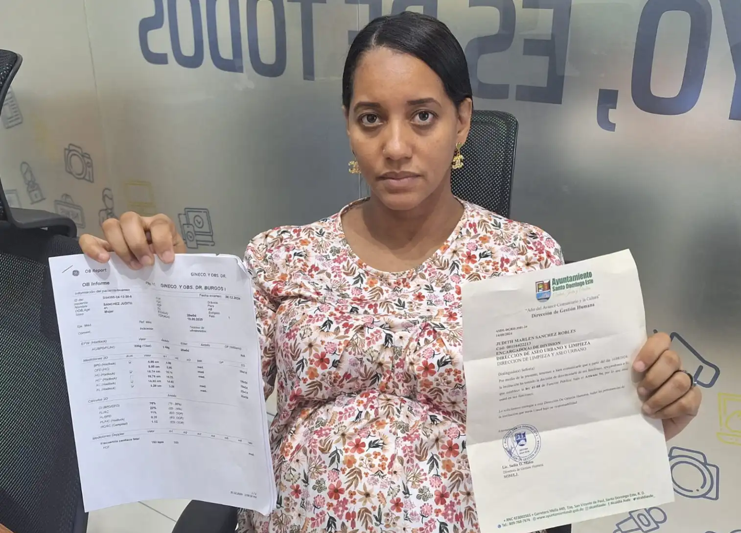 Despido ilegal de exempleada embarazada en el Ayuntamiento de Santo Domingo Este