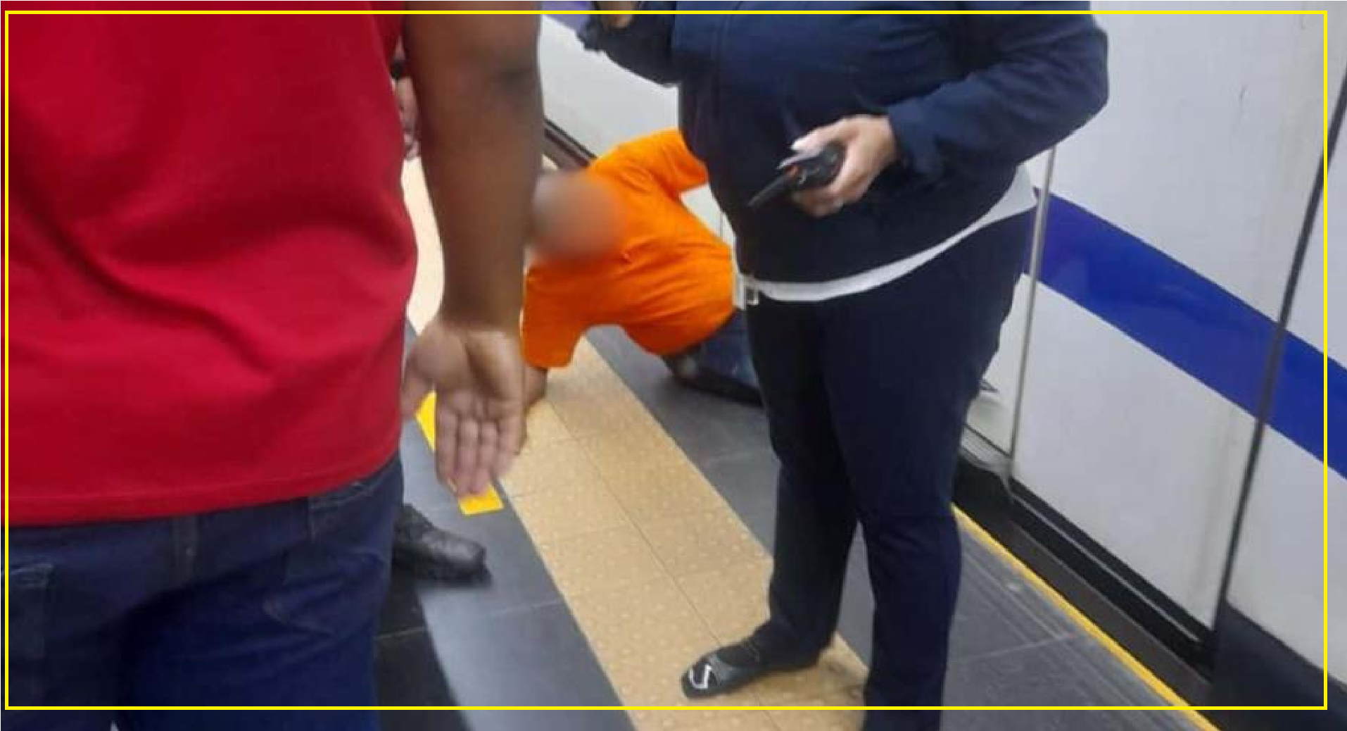 Hombre sufre accidente en estación del Metro de Santo Domingo