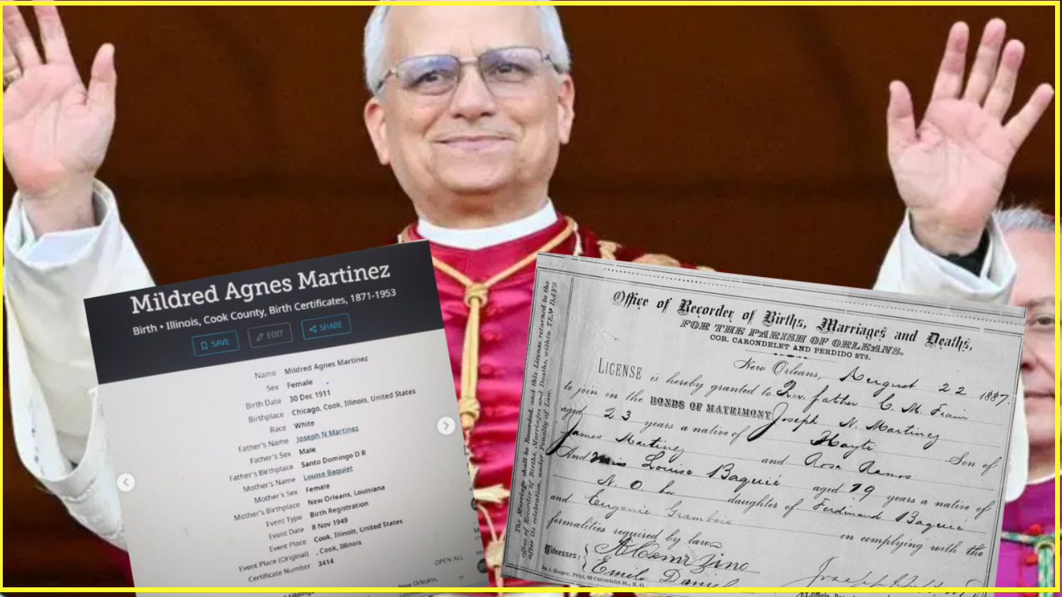 Confusión sobre los orígenes del Papa: documentos lo vinculan tanto a República Dominicana como a Haití