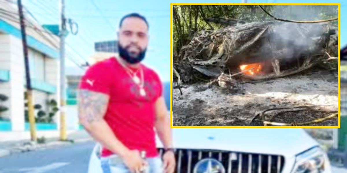 Identifican dominicano y colombiana calcinados en yipeta en Cotuí