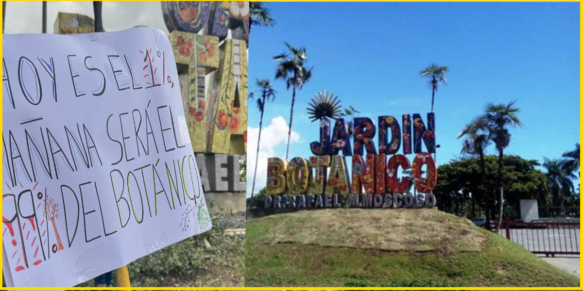 Protesta en Santo Domingo en defensa del Jardín Botánico