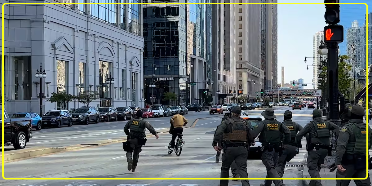 Repartidor escapa de ICE en Chicago y su video se vuelve viral