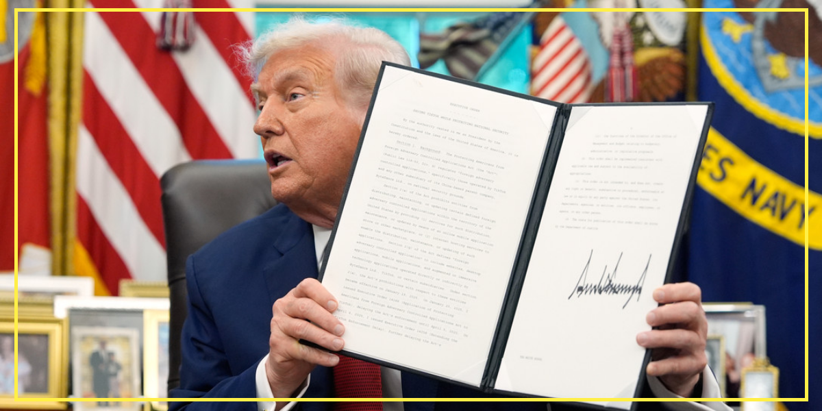 Trump firma orden ejecutiva para salvar TikTok en EE.UU.