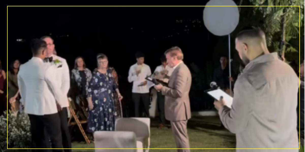 Polémica por boda simbólica entre dos hombres en Santiago