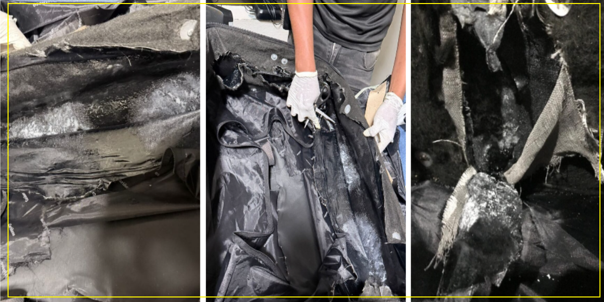 DNCD: arrestan mujer con cocaína camuflada en dos maletas rumbo a Madrid